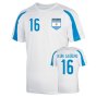 Argentina Sports Training Jersey (kun Aguero 16)