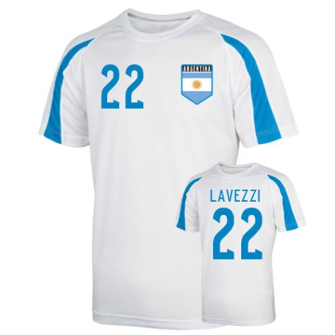 Argentina Sports Training Jersey (lavezzi 22)