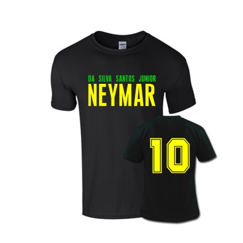 Neymar Front Name T-shirt (black)