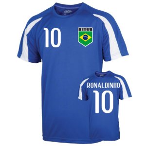 Brazil Sports Training Jersey (ronaldinho 10)