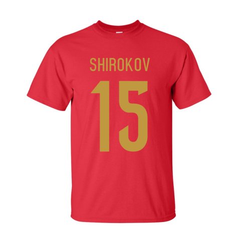 Roman Shirokov Russia Hero T-shirt (red)