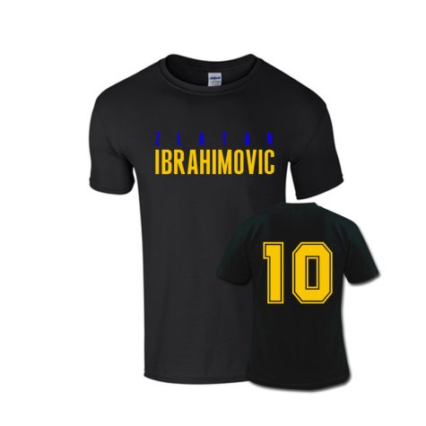Zlatan Ibrahimovic Front Name T-shirt (black)