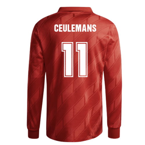 1986 Belgium adidas Originals Reissue Home Shirt (Ceulemans 11)