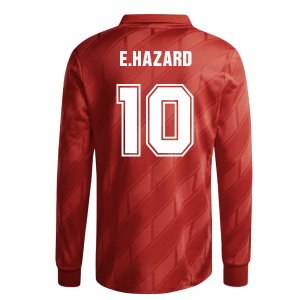 1986 Belgium adidas Originals Reissue Home Shirt (E.Hazard 10)