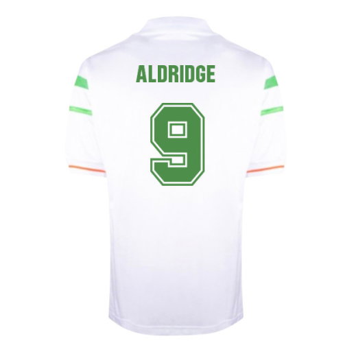 1988 Ireland European Championship Away shirt (Aldridge 9)