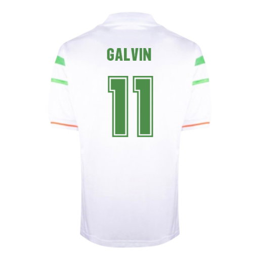 1988 Ireland European Championship Away shirt (Galvin 11)