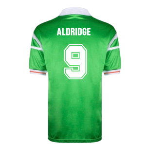 1988 Ireland Home European Championship Shirt (Aldridge 9)