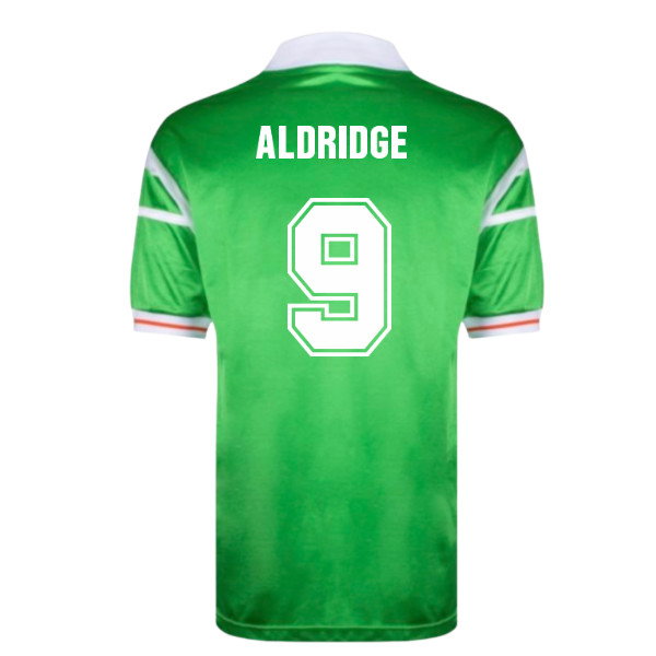 1988 Ireland Home European Championship Shirt (Aldridge 9)