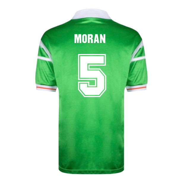 1988 Ireland Home European Championship Shirt (Moran 5)