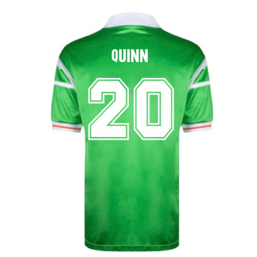 1988 Ireland Home European Championship Shirt (Quinn 20)