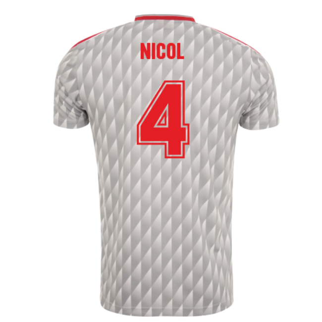 1989-1991 Liverpool Away Candy Retro Shirt (Nicol 4)