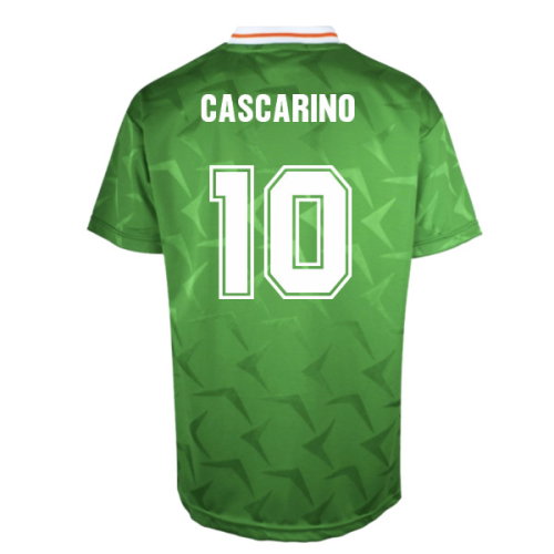 1990 Ireland Home Retro Shirt (Cascarino 10)