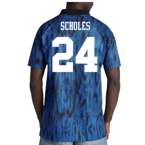 1992-1993 Man Utd Away Retro Shirt (Scholes 24)