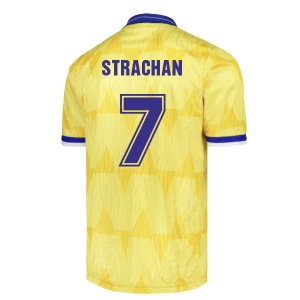 1992 Leeds United Away Retro Shirt (STRACHAN 7)
