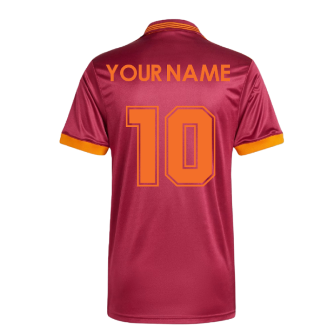 1993 AS Roma adidas Orginals Home Shirt (Your Name)