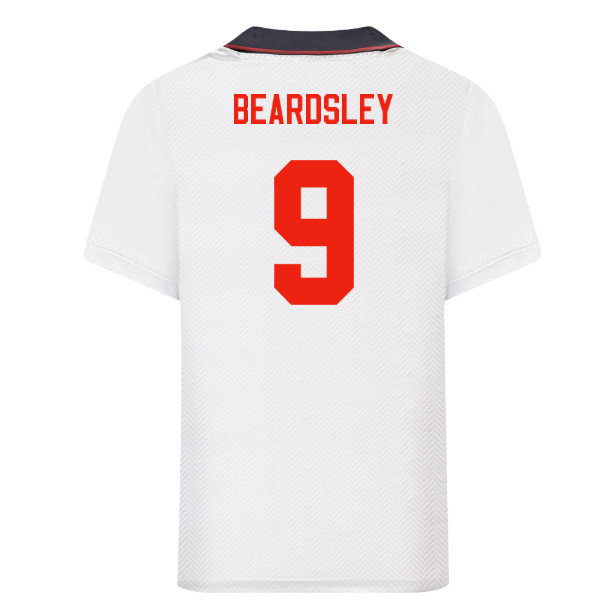 1993 England Home Retro Shirt (Beardsley 9)