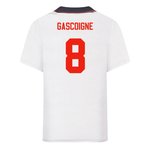 1993 England Home Retro Shirt (Gascoigne 8)
