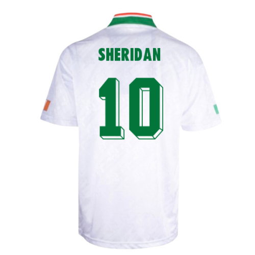 1994 Ireland World Cup Away shirt (Sheridan 10)