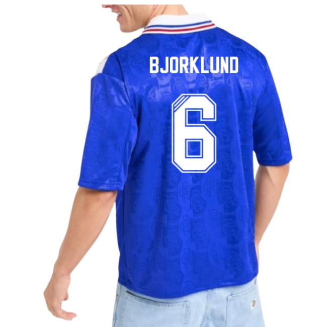 1996-1997 Rangers Retro Home Shirt (Bjorklund 6)