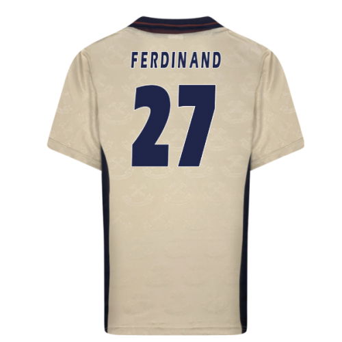 1996 West Ham Retro Away Shirt (Ferdinand 27)