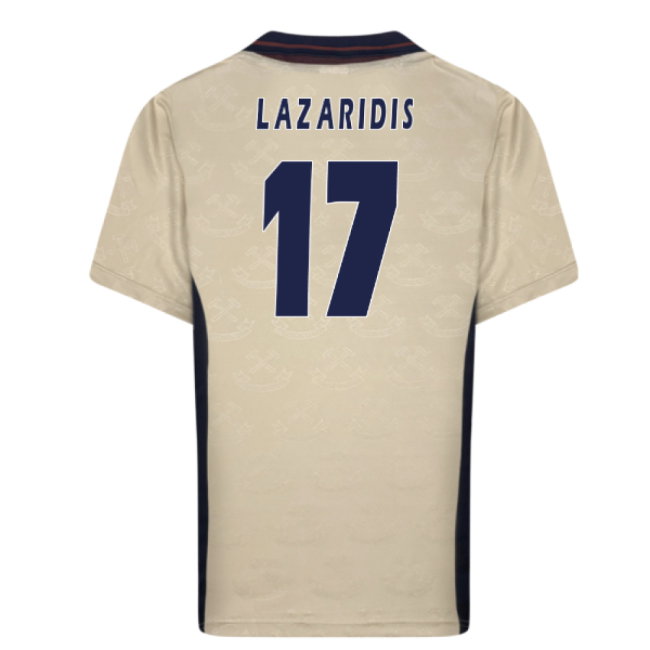 1996 West Ham Retro Away Shirt (Lazaridis 17)