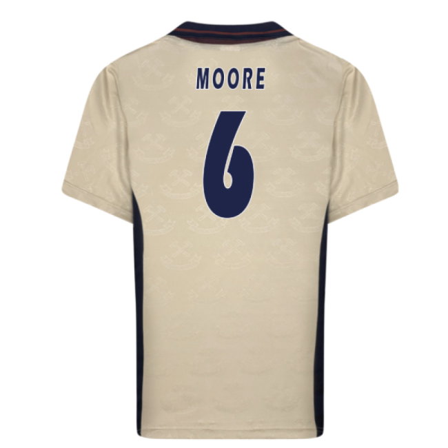 1996 West Ham Retro Away Shirt (MOORE 6)