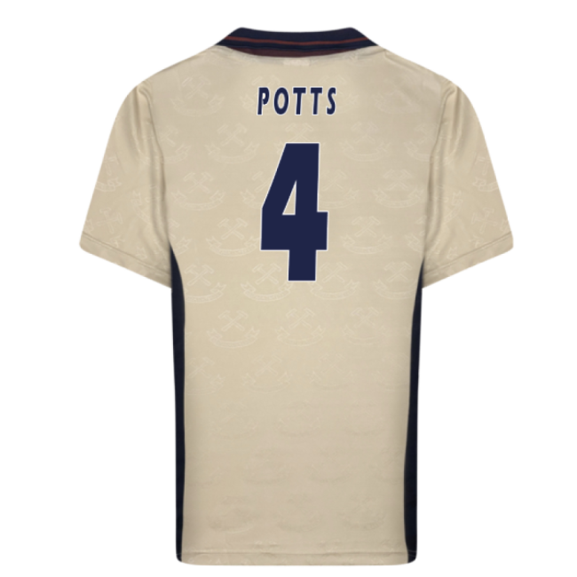 1996 West Ham Retro Away Shirt (Potts 4)