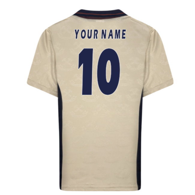 1996 West Ham Retro Away Shirt (Your Name)