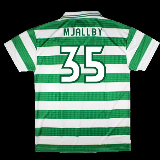 1998-1999 Celtic Retro Home Shirt (Mjallby 35)