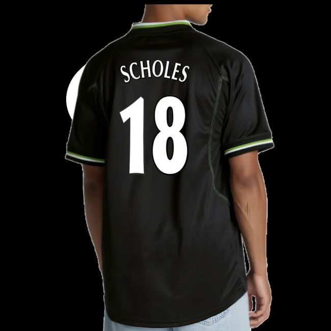 1998-1999 Man Utd Third Retro Shirt (Scholes 18)