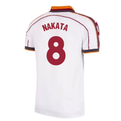 1998-1999 Roma Away Retro Football Shirt (Nakata 8)
