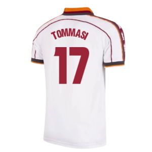 1998-1999 Roma Away Retro Football Shirt (Tommasi 17)
