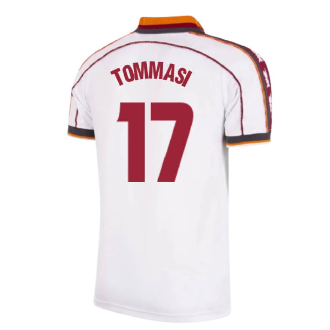 1998-1999 Roma Away Retro Football Shirt (Tommasi 17)