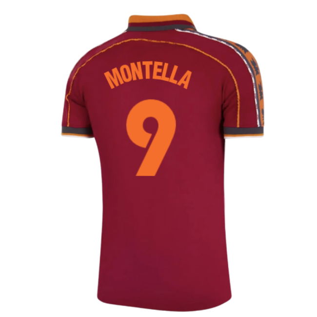 1998-1999 Roma Home Retro Football Shirt (Montella 9)