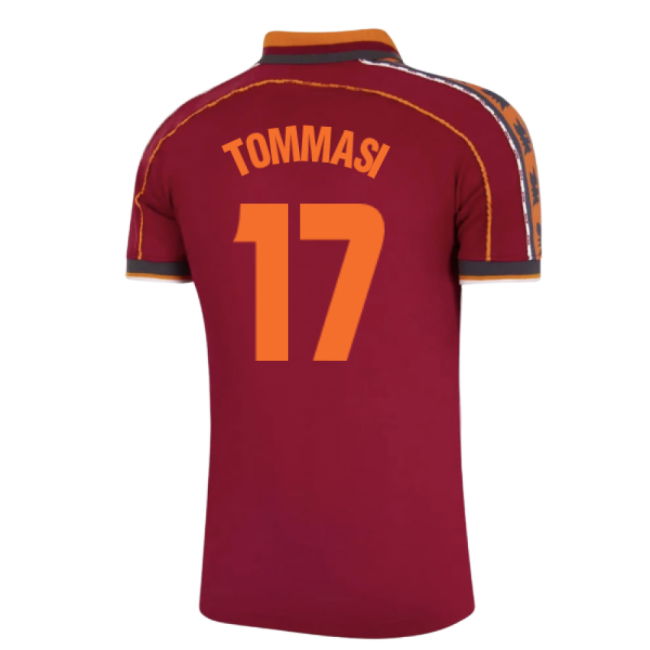 1998-1999 Roma Home Retro Football Shirt (Tommasi 17)