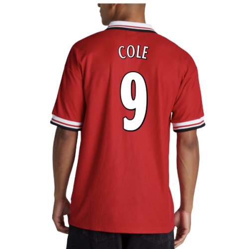 1998-2000 Man Utd Retro Home Shirt (Cole 9)  1998-2000 Man Utd Retro Home Shirt (Cole 9)