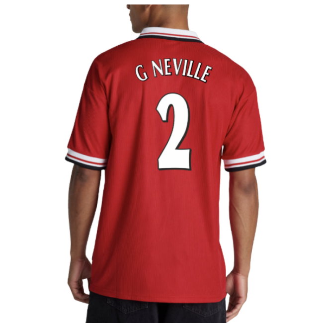 1998-2000 Man Utd Retro Home Shirt (G Neville 2)