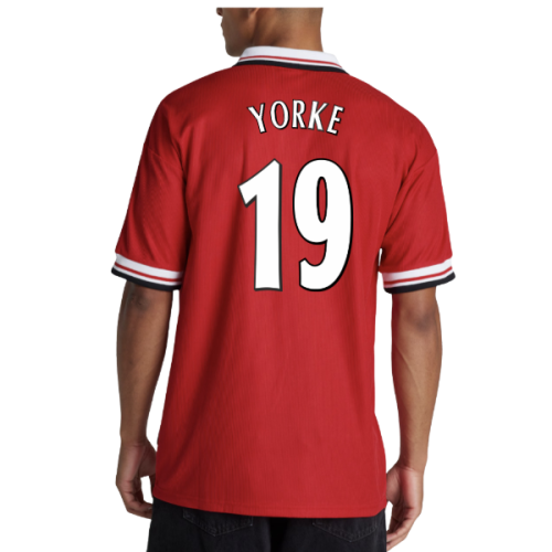 1998-2000 Man Utd Retro Home Shirt (Yorke 19)