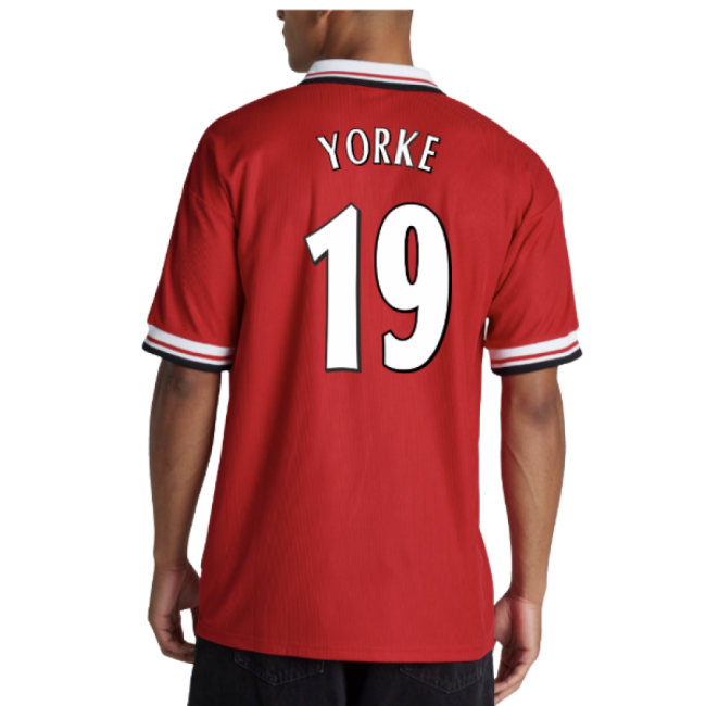 1998-2000 Man Utd Retro Home Shirt (Yorke 19)