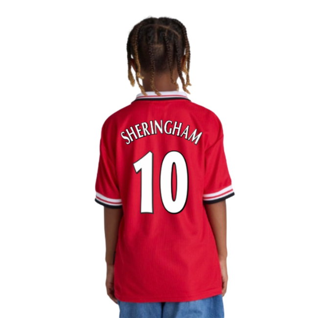1998-2000 Manchester United Home Shirt (Kids) (Sheringham 10)