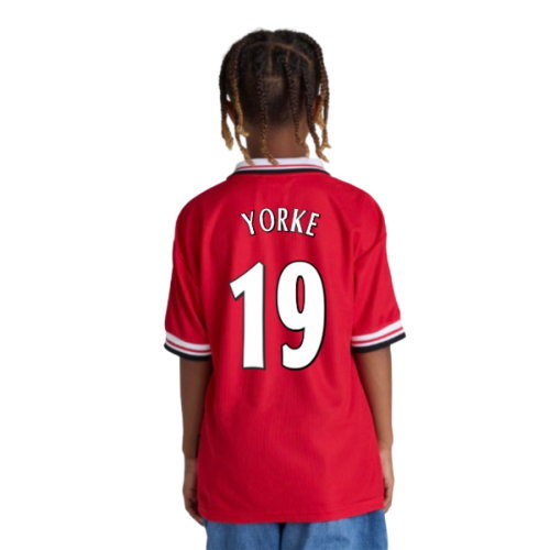 1998-2000 Manchester United Home Shirt (Kids) (Yorke 19)