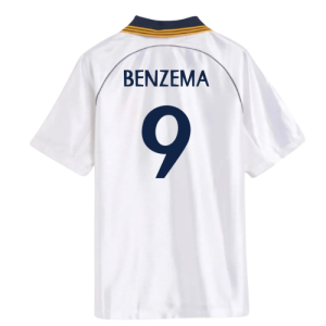 1998-2000 Real Madrid Reissue Home Shirt (Benzema 9)