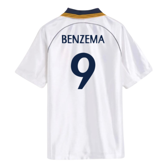 1998-2000 Real Madrid Reissue Home Shirt (Benzema 9)