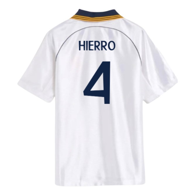 1998-2000 Real Madrid Reissue Home Shirt (Hierro 4)