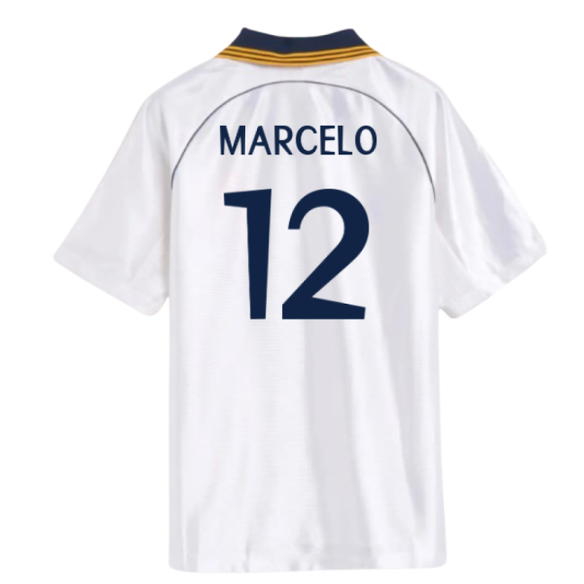 1998-2000 Real Madrid Reissue Home Shirt (Marcelo 12)