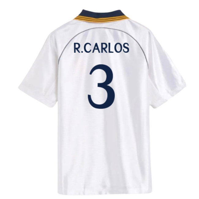 1998-2000 Real Madrid Reissue Home Shirt (R.Carlos 3)