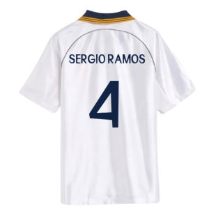 1998-2000 Real Madrid Reissue Home Shirt (Sergio Ramos 4)