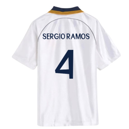 1998-2000 Real Madrid Reissue Home Shirt (Sergio Ramos 4)