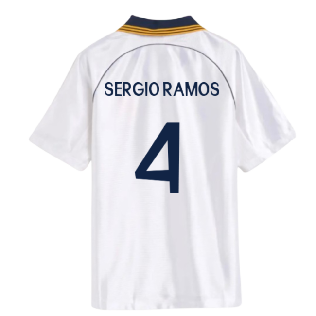 1998-2000 Real Madrid Reissue Home Shirt (Sergio Ramos 4)