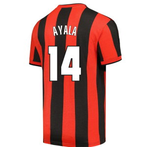 1998 AC Milan Archive T-shirt (Red-Black) (Ayala 14)